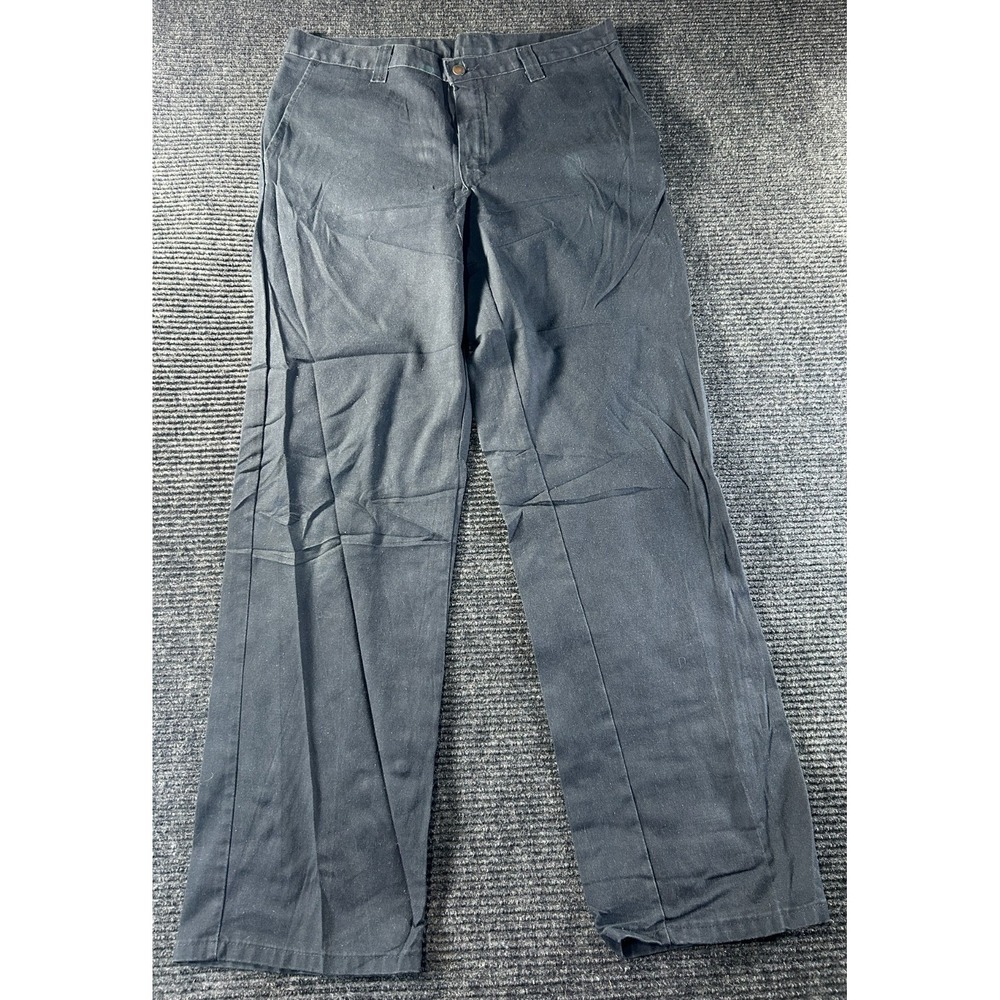 Dickies Core Work Pants Men 34x32 Gray Cotton High Rise Regular Fit Straight Leg